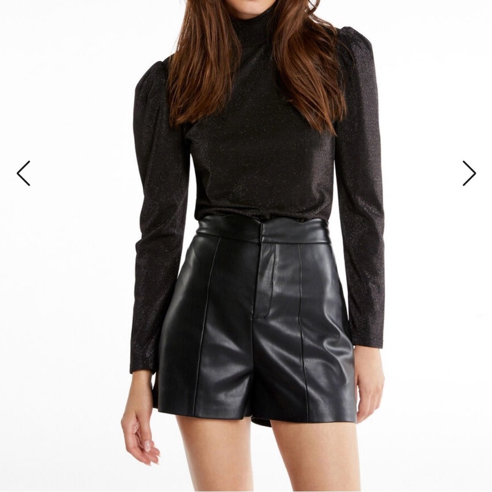 Morgan black silvery turtle neck